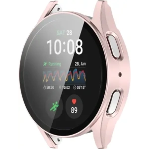 Hurtownia GSM - Etui ze skla na hodinky Bizon Case+Glass Watch do Samsung Galaxy Watch 7 44 mm saténově růžové - BIZ6079 - {ean13} - Hurt