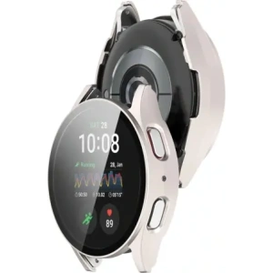 Hurtownia GSM - Etui ze skla na hodinky Bizon Case+Glass Watch do Samsung Galaxy Watch 7 44 mm saténově šampaňské - BIZ6080 - {ean13} - Hurt