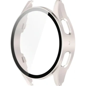 Hurtownia GSM - Etui ze skla na hodinky Bizon Case+Glass Watch do Samsung Galaxy Watch 7 44 mm saténově šampaňské - BIZ6080 - {ean13} - Hurt