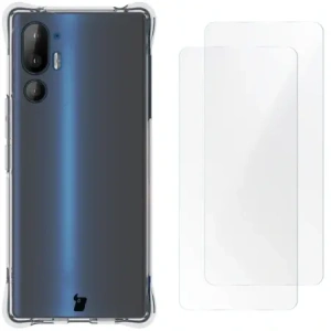 Hurtownia GSM - Bizon Case Clear Pack carcasă flexibilă + 2x folie de protecție pentru ecran HTC U24 Pro transparentă - BIZ6081 - {ean13} - Hurt