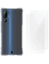 Bizon Case Clear Pack rugalmas tok + 2x kijelzőfólia HTC U24 Pro átlátszó