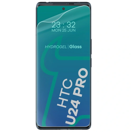 Etui + 2x folia na ekran Bizon Case Clear Pack do HTC U24 Pro przezroczyste