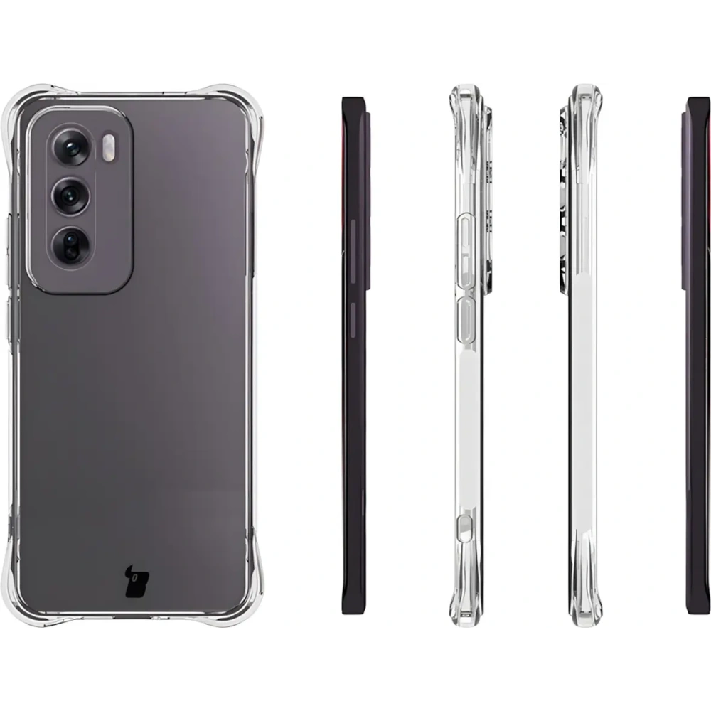 Hurtownia GSM - Etui + 2x folia na ekran Bizon Case Clear Pack do Oppo Reno12 przezroczyste - BIZ6083 - {ean13} - Hurt