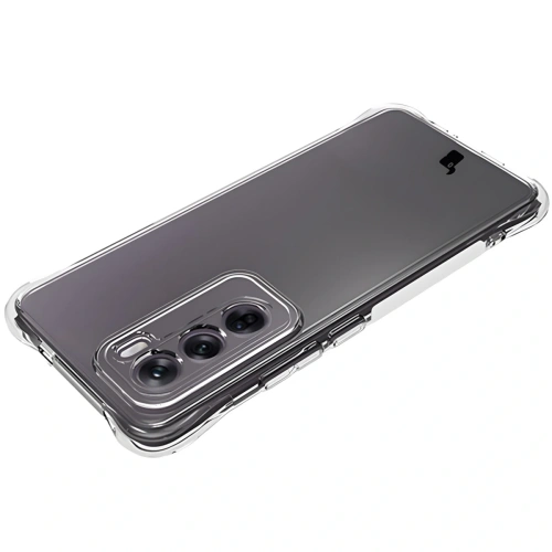 Etui + 2x folia na ekran Bizon Case Clear Pack do Oppo Reno12 przezroczyste