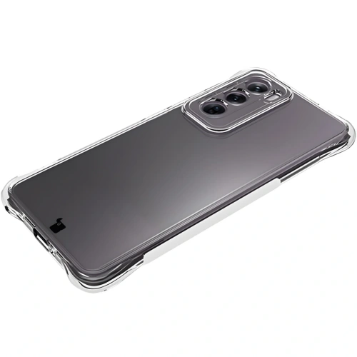 Etui + 2x folia na ekran Bizon Case Clear Pack do Oppo Reno12 przezroczyste