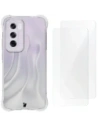 Etui + 2x folia na ekran Bizon Case Clear Pack do Oppo Reno12 Pro przezroczyste
