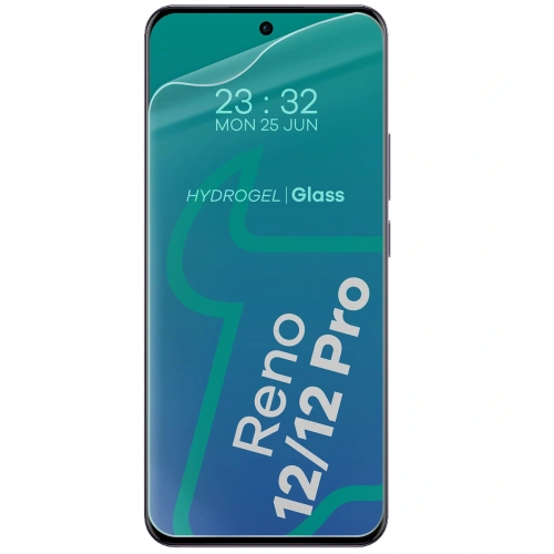 Etui + 2x folia na ekran Bizon Case Clear Pack do Oppo Reno12 Pro przezroczyste