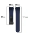 Wholesale Bizon Strap Watch Silicone Samsung Galaxy Watch FE/7/6/6 Classic/5/5 Pro/4/4 Classic navy blue - BIZ6086 - {ean13} - Hurt