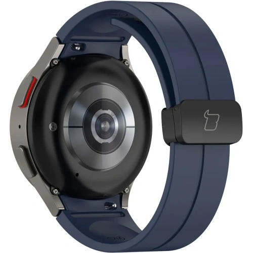Silikonowy pasek Bizon Strap Watch Silicone do Samsung Galaxy Watch FE/7/6/6 Classic/5/5 Pro/4/4 Classic granatowy