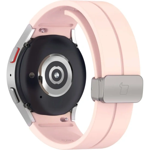 Silikonowy pasek Bizon Strap Watch Silicone do Samsung Galaxy Watch FE/7/6/6 Classic/5/5 Pro/4/4 Classic jasnoróżowy