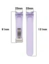Wholesale Bizon Strap Watch Silicone Samsung Galaxy Watch FE/7/6/6 Classic/5/5 Pro/4/4 Classic lavender - BIZ6088 - {ean13} - Hurt