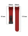 Hurtownia GSM - Silikonowy pasek Bizon Strap Watch Silicone do Samsung Galaxy Watch FE/7/6/6 Classic/5/5 Pro/4/4 Classic burgundowy - BIZ6089 - {ean13} - Hurt
