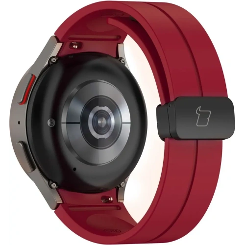 Silikonowy pasek Bizon Strap Watch Silicone do Samsung Galaxy Watch FE/7/6/6 Classic/5/5 Pro/4/4 Classic burgundowy