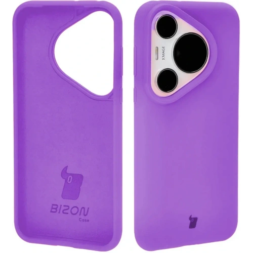 Silikonowe etui Bizon Soft Case do Huawei Pura 70 Pro / Pro+ fioletowe