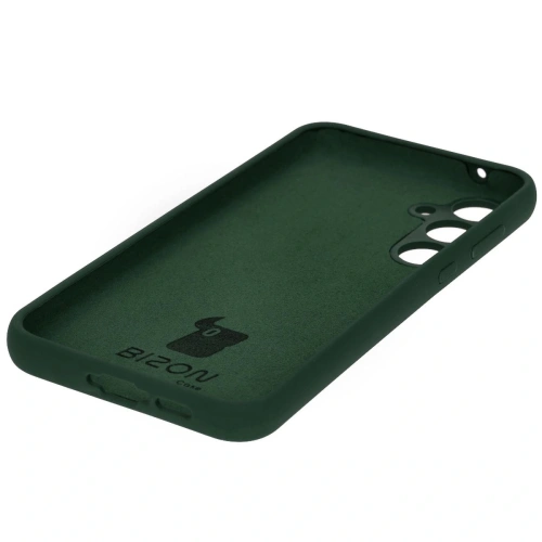 Silikonowe etui Bizon Soft Case do Samsung Galaxy A35 5G ciemnozielone