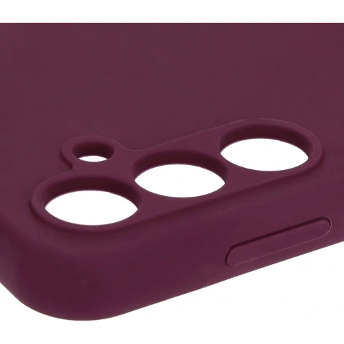 Silikonowe etui Bizon Soft Case do Samsung Galaxy A35 5G ciemnofioletowe