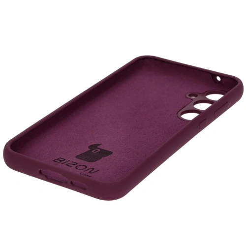 Silikonowe etui Bizon Soft Case do Samsung Galaxy A35 5G ciemnofioletowe