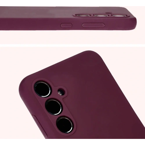 Silikonowe etui Bizon Soft Case do Samsung Galaxy A35 5G ciemnofioletowe