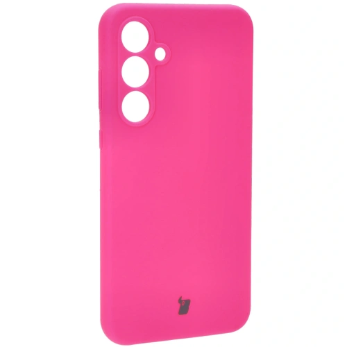Silikonowe etui Bizon Soft Case do Samsung Galaxy A35 5G neonowo-różowe