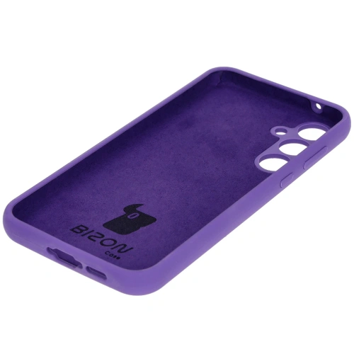 Silikonowe etui Bizon Soft Case do Samsung Galaxy A35 5G fioletowe