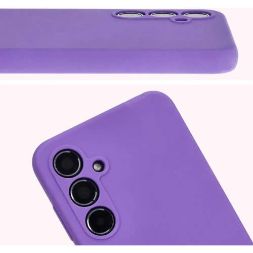 Silikonowe etui Bizon Soft Case do Samsung Galaxy A35 5G fioletowe