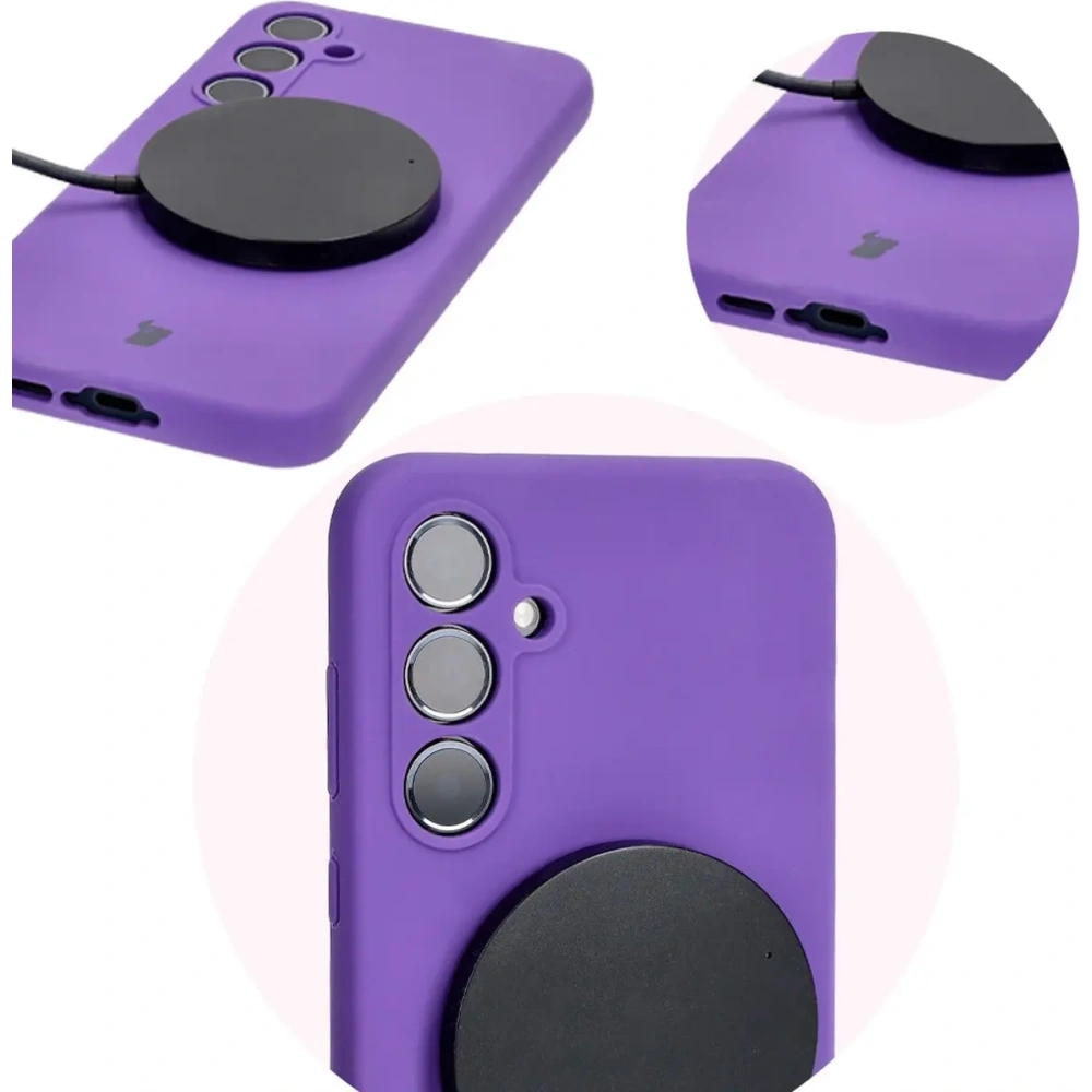 Bizon Soft Case Samsung Galaxy A35 5G purple