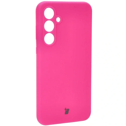Silikonowe etui Bizon Soft Case do Samsung Galaxy A55 5G neonowo-różowe