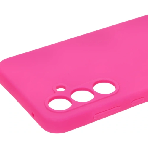 Silikonowe etui Bizon Soft Case do Samsung Galaxy A55 5G neonowo-różowe