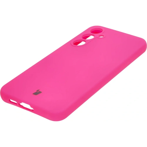 Silikonowe etui Bizon Soft Case do Samsung Galaxy A55 5G neonowo-różowe