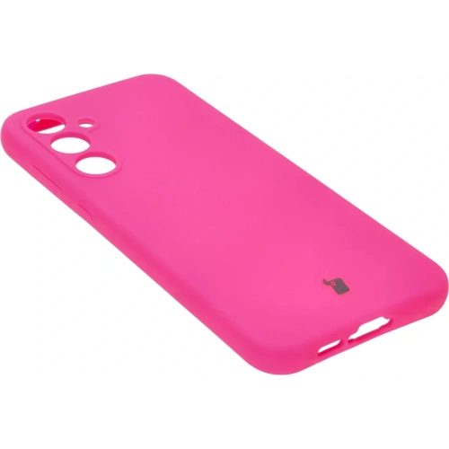 Silikonowe etui Bizon Soft Case do Samsung Galaxy A55 5G neonowo-różowe