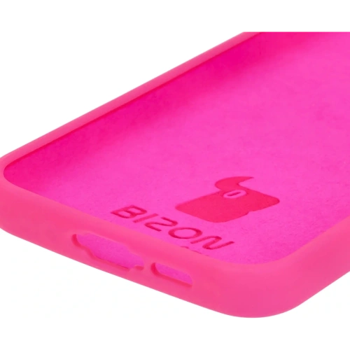 Silikonowe etui Bizon Soft Case do Samsung Galaxy A55 5G neonowo-różowe