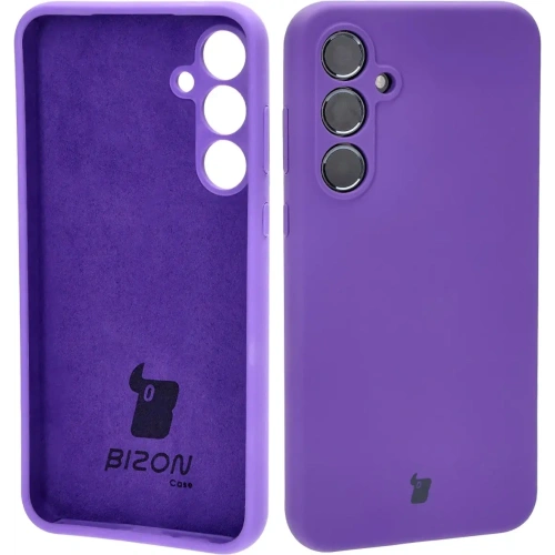 Silikonowe etui Bizon Soft Case do Samsung Galaxy A55 5G fioletowe