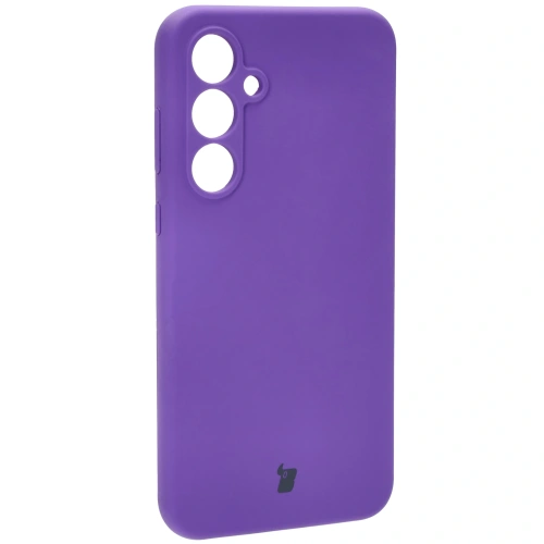 Silikonowe etui Bizon Soft Case do Samsung Galaxy A55 5G fioletowe