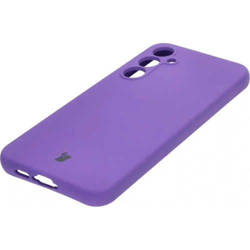 Silikonowe etui Bizon Soft Case do Samsung Galaxy A55 5G fioletowe