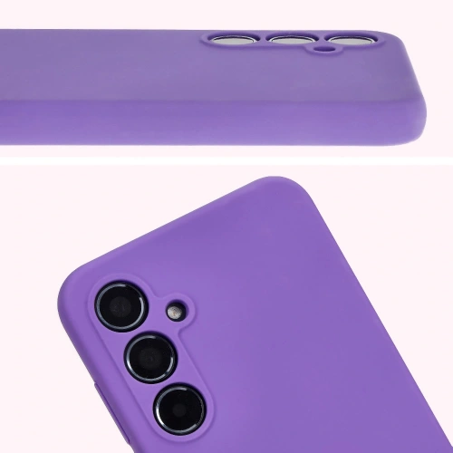 Silikonowe etui Bizon Soft Case do Samsung Galaxy A55 5G fioletowe