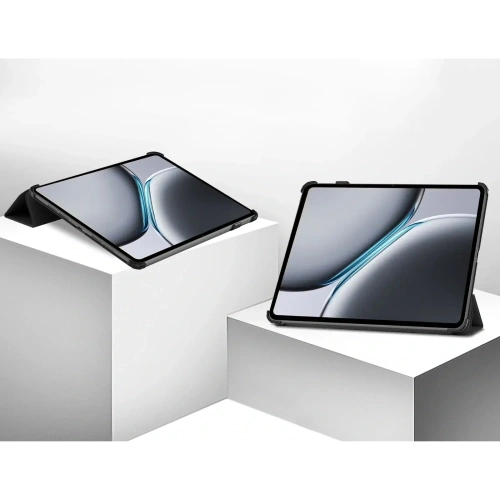 Etui z klapką Bizon Case Tab Croc do OnePlus Pad 2 / Pad Pro czarne