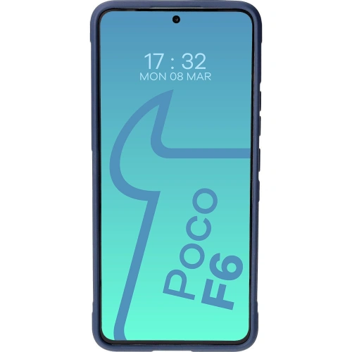 Pancerne etui Bizon Case Tur do Xiaomi Poco F6 granatowe