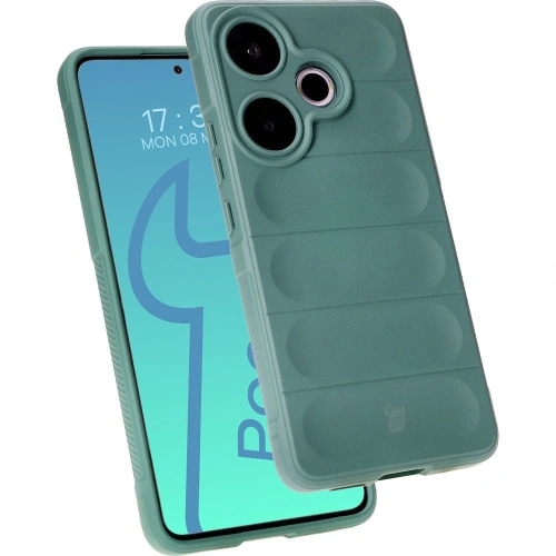 Pancerne etui Bizon Case Tur do Xiaomi Poco F6 ciemnozielone