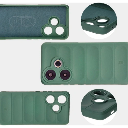 Pancerne etui Bizon Case Tur do Xiaomi Poco F6 ciemnozielone