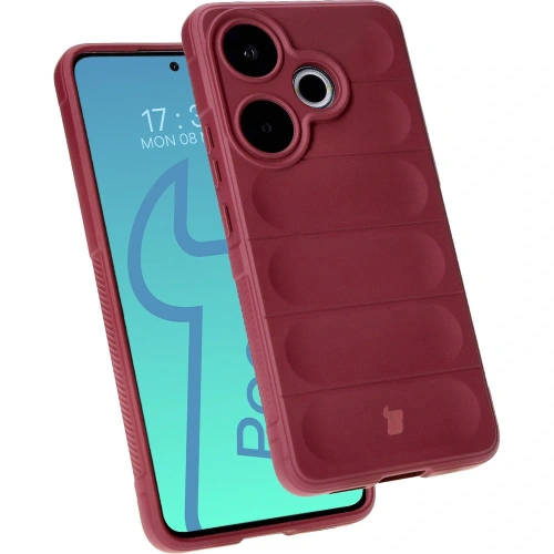 Pancerne etui Bizon Case Tur do Xiaomi Poco F6 ciemnofioletowe