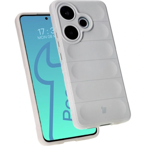 Pancerne etui Bizon Case Tur do Xiaomi Poco F6 jasnoszare