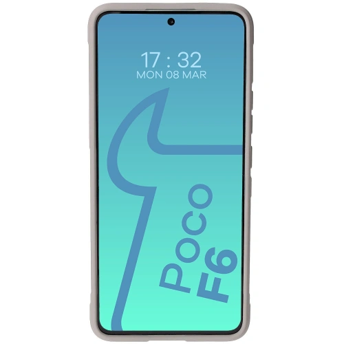 Pancerne etui Bizon Case Tur do Xiaomi Poco F6 jasnoszare