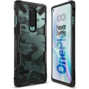 Etui Ringke Fusion-X OnePlus 8 Camo (Moro) Black