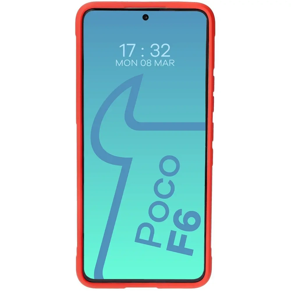 Hurtownia GSM - Bizon Case Tur Xiaomi Poco F6 roșu - BIZ6108 - {ean13} - Hurt