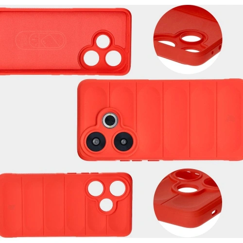 Pancerne etui Bizon Case Tur do Xiaomi Poco F6 czerwone