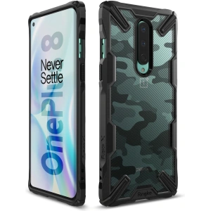 Etui Ringke Fusion-X OnePlus 8 Camo (Moro) Black