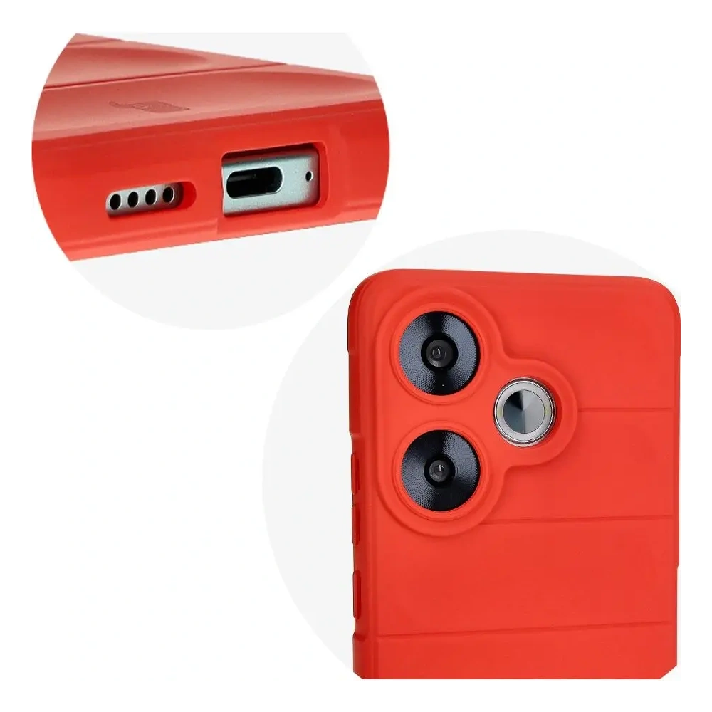 Hurtownia GSM - Bizon Case Tur Xiaomi Poco F6 roșu - BIZ6108 - {ean13} - Hurt