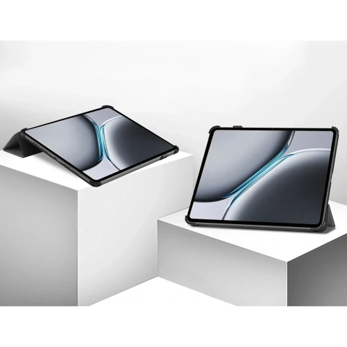 Etui z klapką Bizon Case Tab Croc do OnePlus Pad 2 / Pad Pro szare