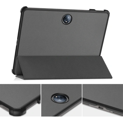 Etui z klapką Bizon Case Tab Croc do OnePlus Pad 2 / Pad Pro szare