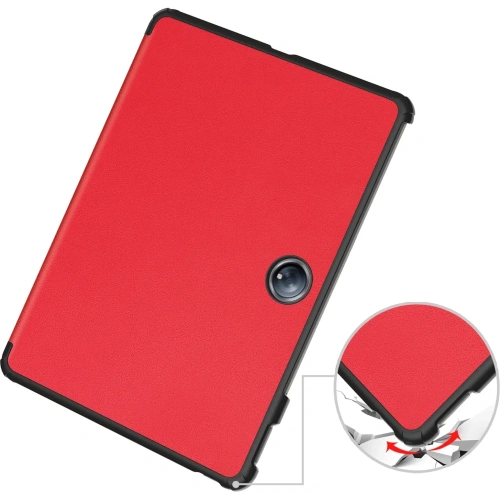 Etui z klapką Bizon Case Tab Croc do OnePlus Pad 2 / Pad Pro czerwone
